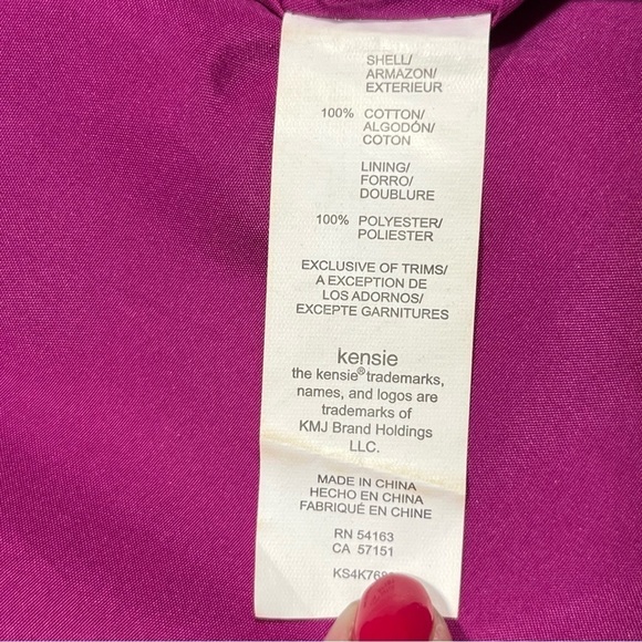 Kensie Fuchsia Off The Shoulder Eyelet A-Line Mini Dress Small - Picture 9 of 13